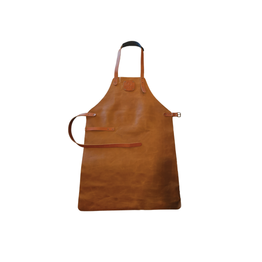 OFYR Leather Apron Brown